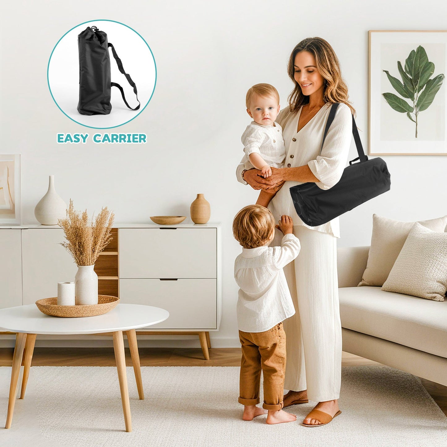 Chaise Haute Bébé Portable et Pliable Tesly – Siège de Repas Sécurisé avec Plateau Amovible