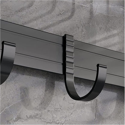 Porte-serviettes mural avec double barre
