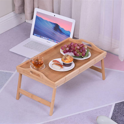 Plateau en bois de bambou tesly avec pieds pliables