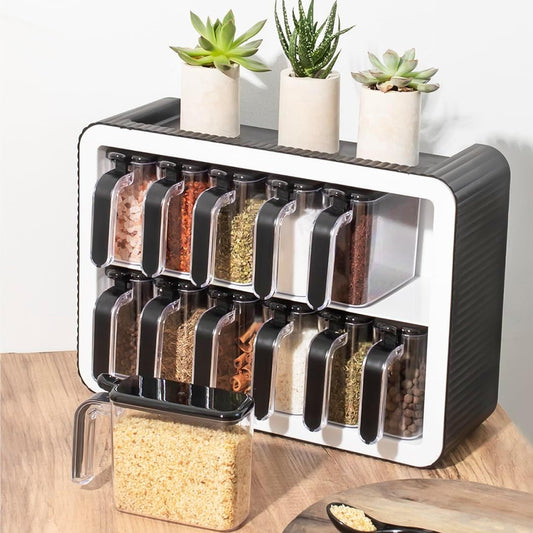 Étagère à épices Tesly pour 12 pots