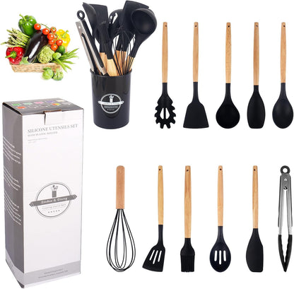 Tesly ensemble d'ustensiles de cuisine 12 pièces