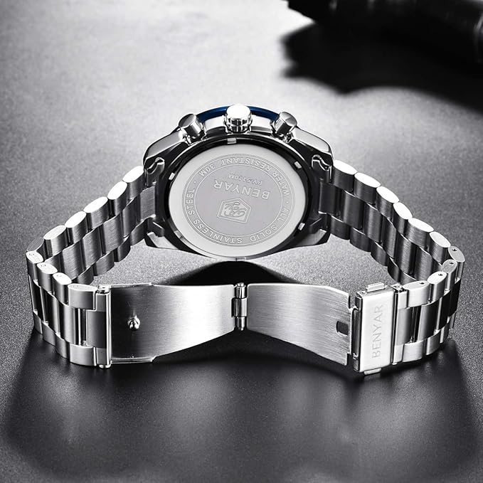 Montre Classique Benyar  en Acier Inoxydable