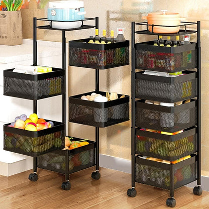 Étagère à légumes tesly rotative pour fruits et légumes