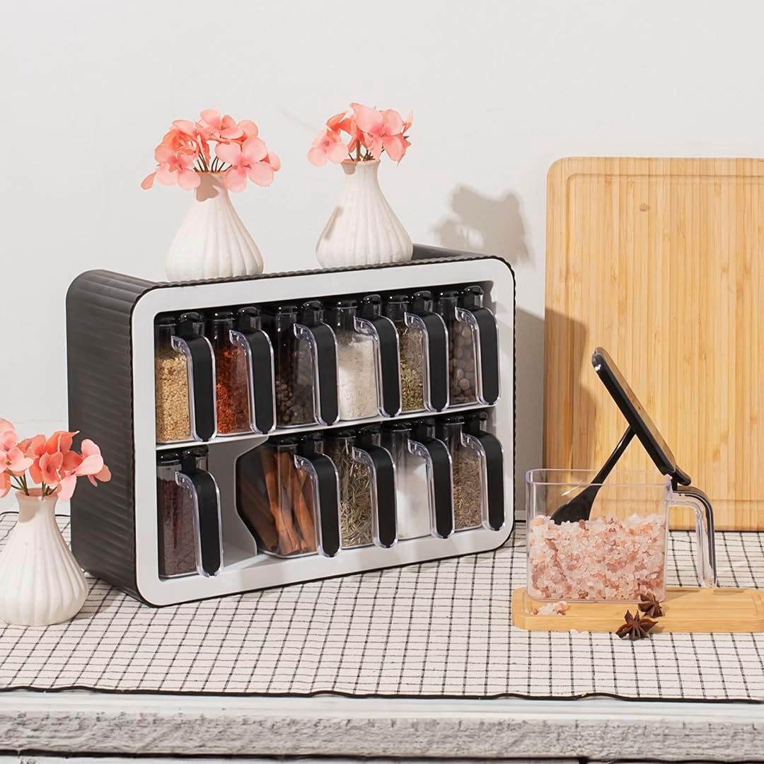Étagère à épices Tesly pour 12 pots