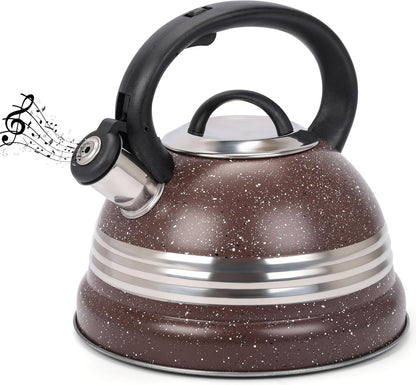 Bouilloire Sifflante Inox 3 L – Chauffe Rapide pour Thé & Café