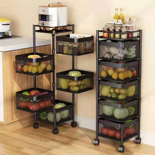 Étagère à légumes tesly rotative pour fruits et légumes