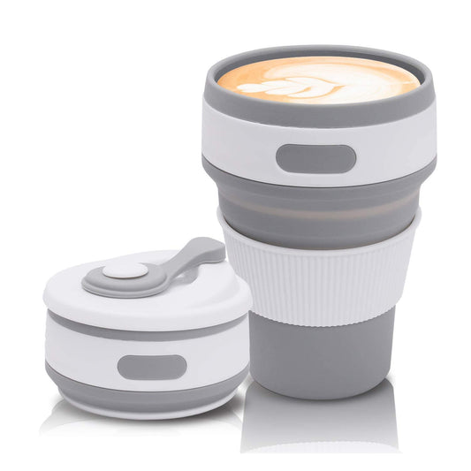 Gobelet de voyage Tesly pliable en silicone
