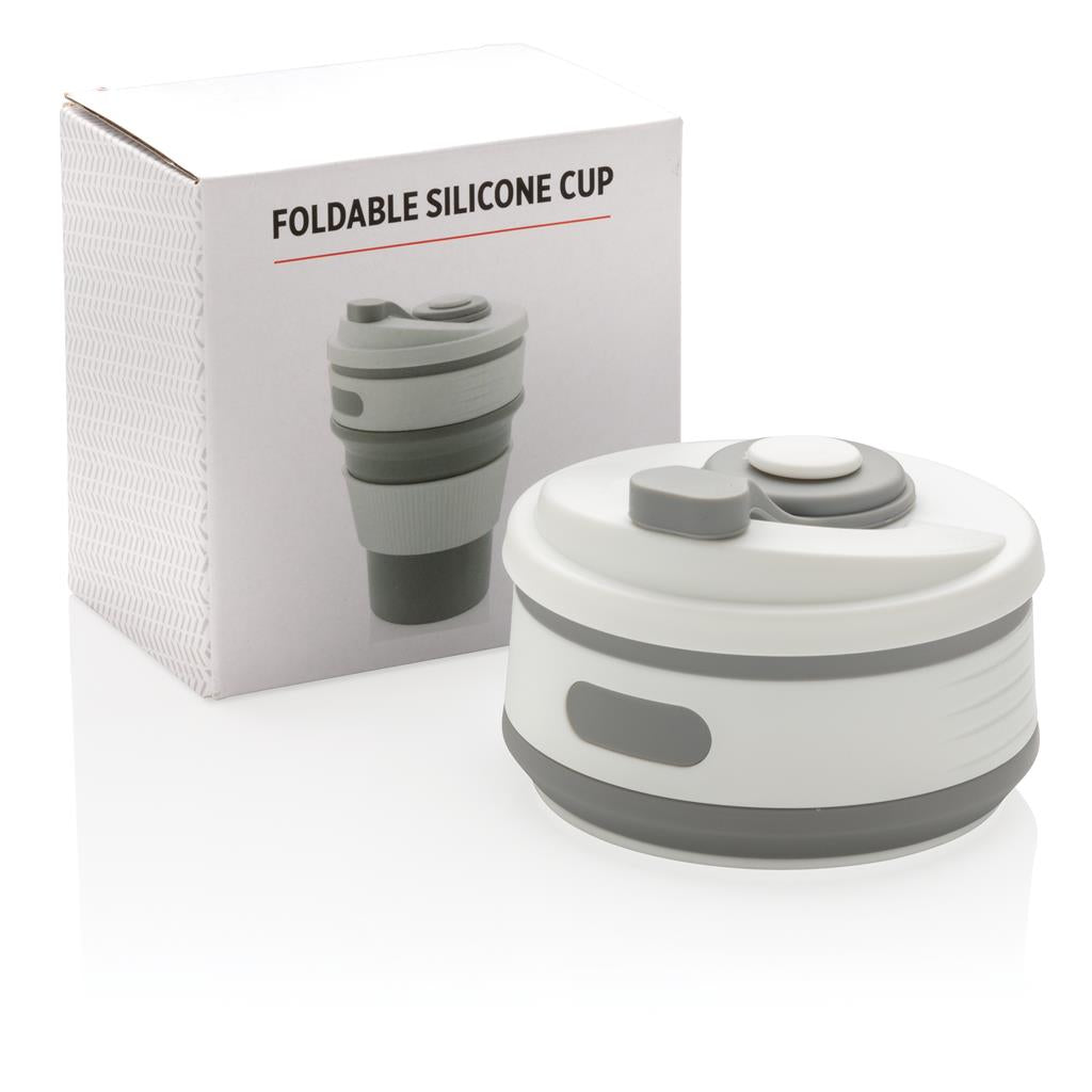 Gobelet de voyage Tesly pliable en silicone