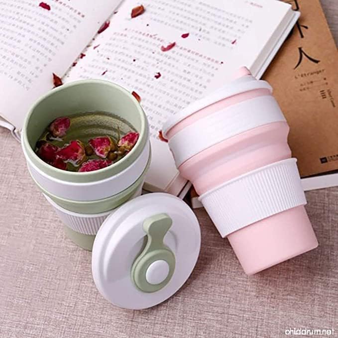 Gobelet de voyage Tesly pliable en silicone