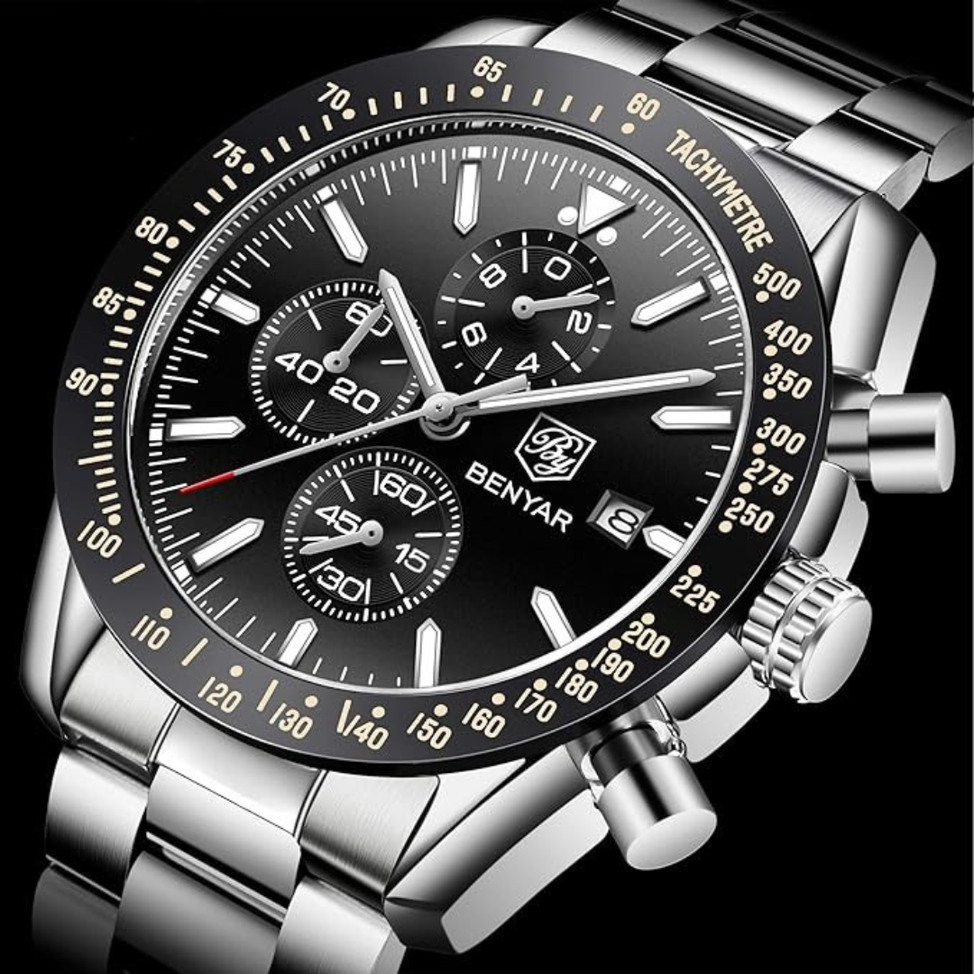 Montre Classique Benyar  en Acier Inoxydable