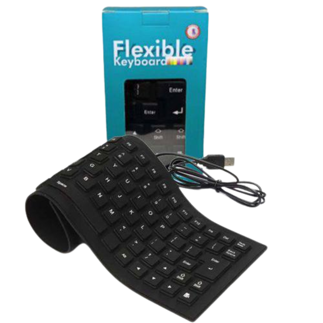 Tesly Clavier USB ultra fin et léger en silicone