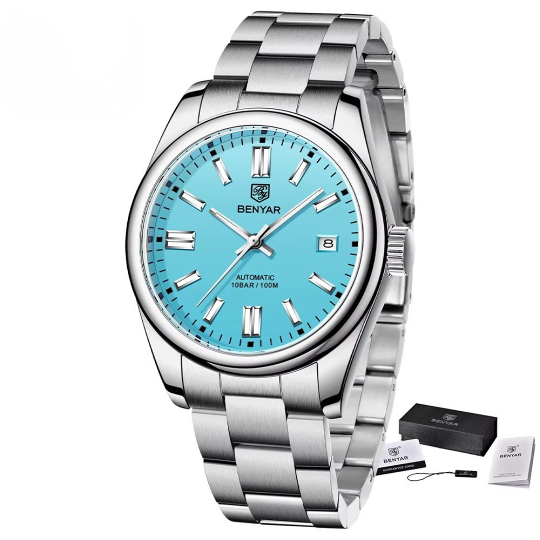 Montre de luxe Benyar Tesly  étanche en acier inoxydable