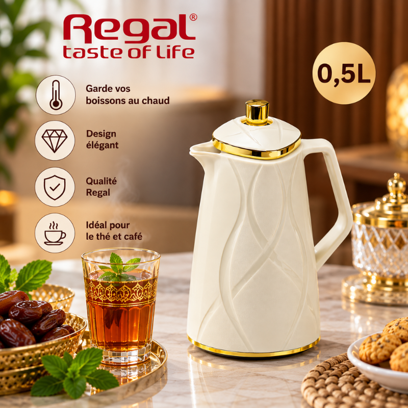 Ensemble de Thermos Regal – 0,5 L + 1 L – Blanc