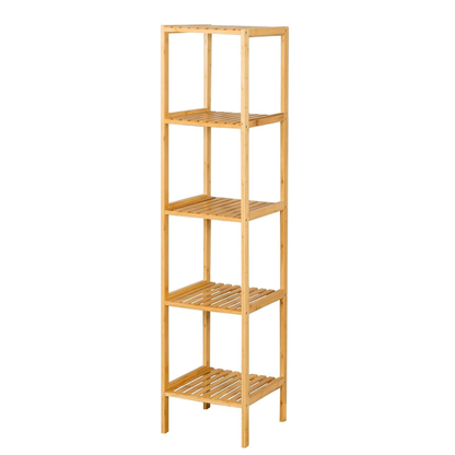 Étagère de Rangement en Bambou  – Design Naturel et Élégant pour Cuisine & Salle de Bain