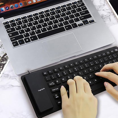 Tesly Clavier USB ultra fin et léger en silicone
