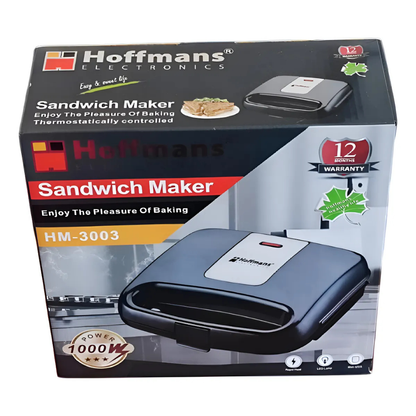 Tesly Machine à Sandwich 1000W – Grille-Pain Électrique