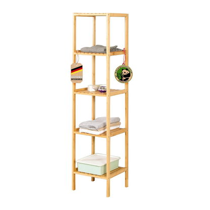 Étagère de Rangement en Bambou  – Design Naturel et Élégant pour Cuisine & Salle de Bain