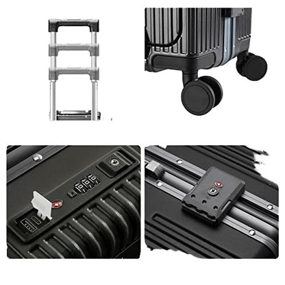 Valise cabine avec port USB et porte-gobelet
