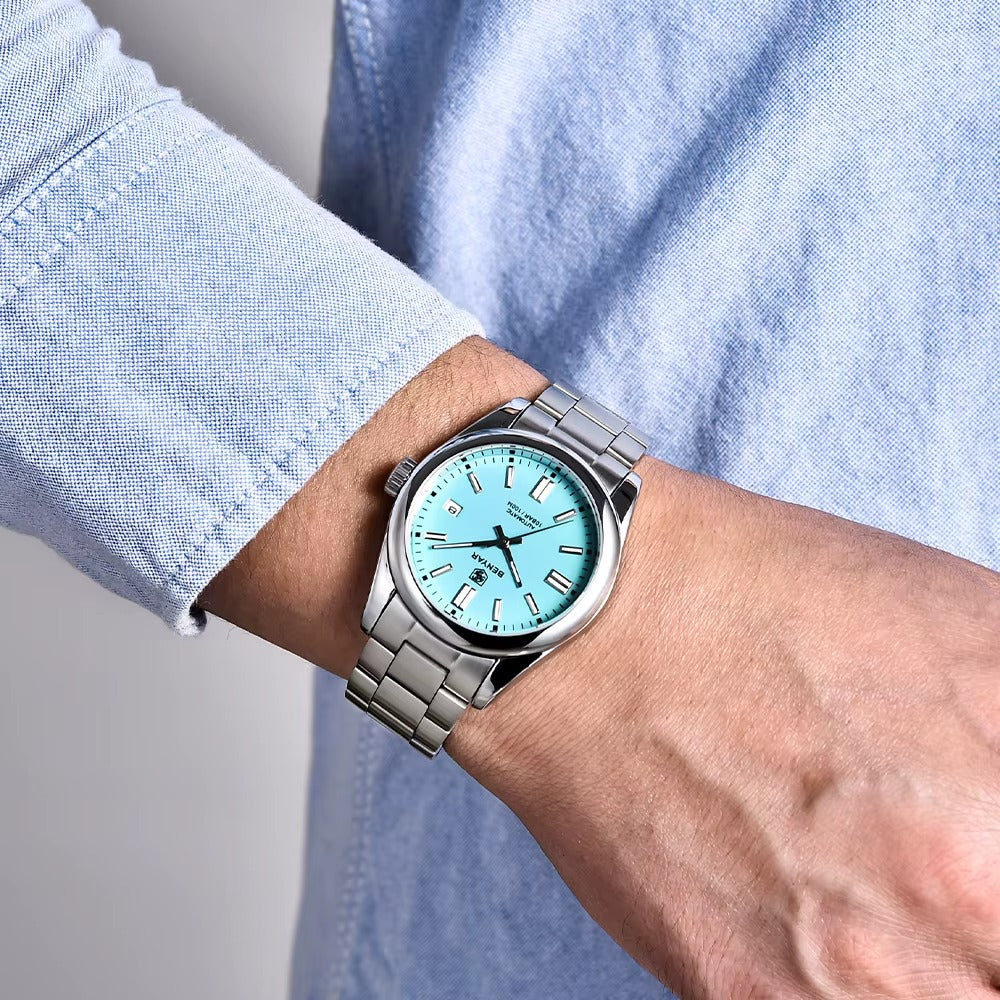 Montre de luxe Benyar Tesly  étanche en acier inoxydable