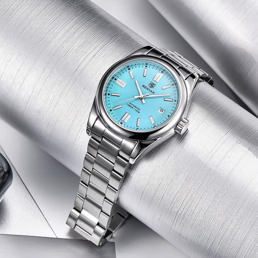 Montre de luxe Benyar Tesly  étanche en acier inoxydable