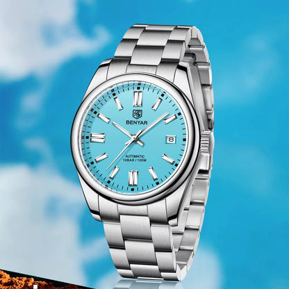 Montre de luxe Benyar Tesly  étanche en acier inoxydable