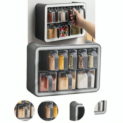 Étagère à épices Tesly pour 12 pots