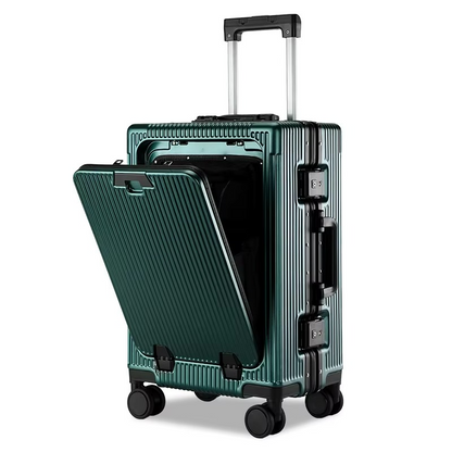 Valise cabine avec port USB et porte-gobelet